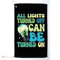 All Lights Turned Off Can Be Turned On Golf Towel thumb 0