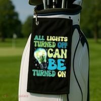 All Lights Turned Off Can Be Turned On Golf Towel thumb 2