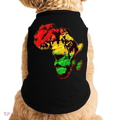 African Lion Traditional Pattern Colors Doggie Tank