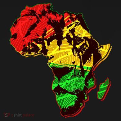 African Lion Traditional Pattern Colors Women's Perfect Tri Rocker Tank