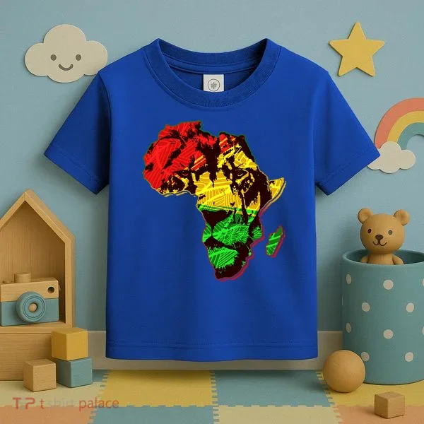 African Lion Traditional Pattern Colors Toddler T-Shirt