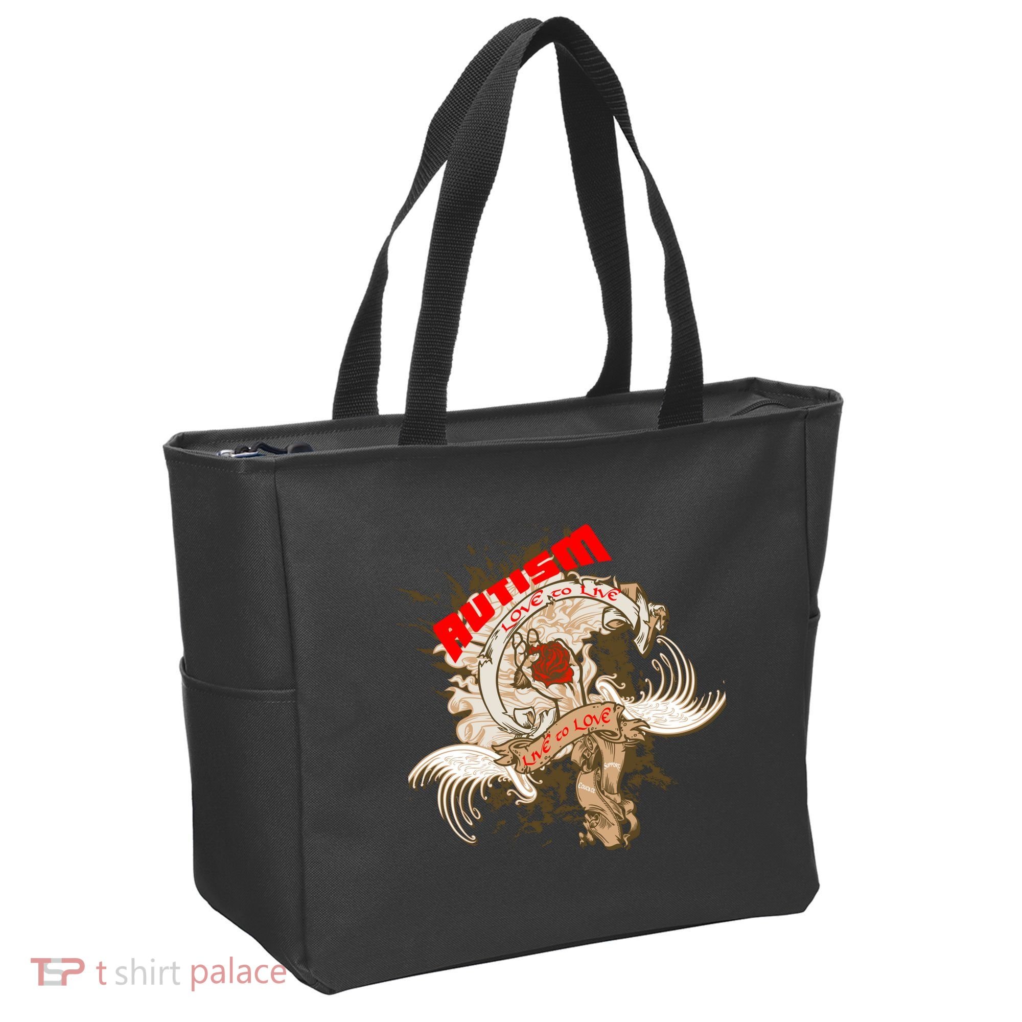 Autism Love To Live Live To Love Tote Bag