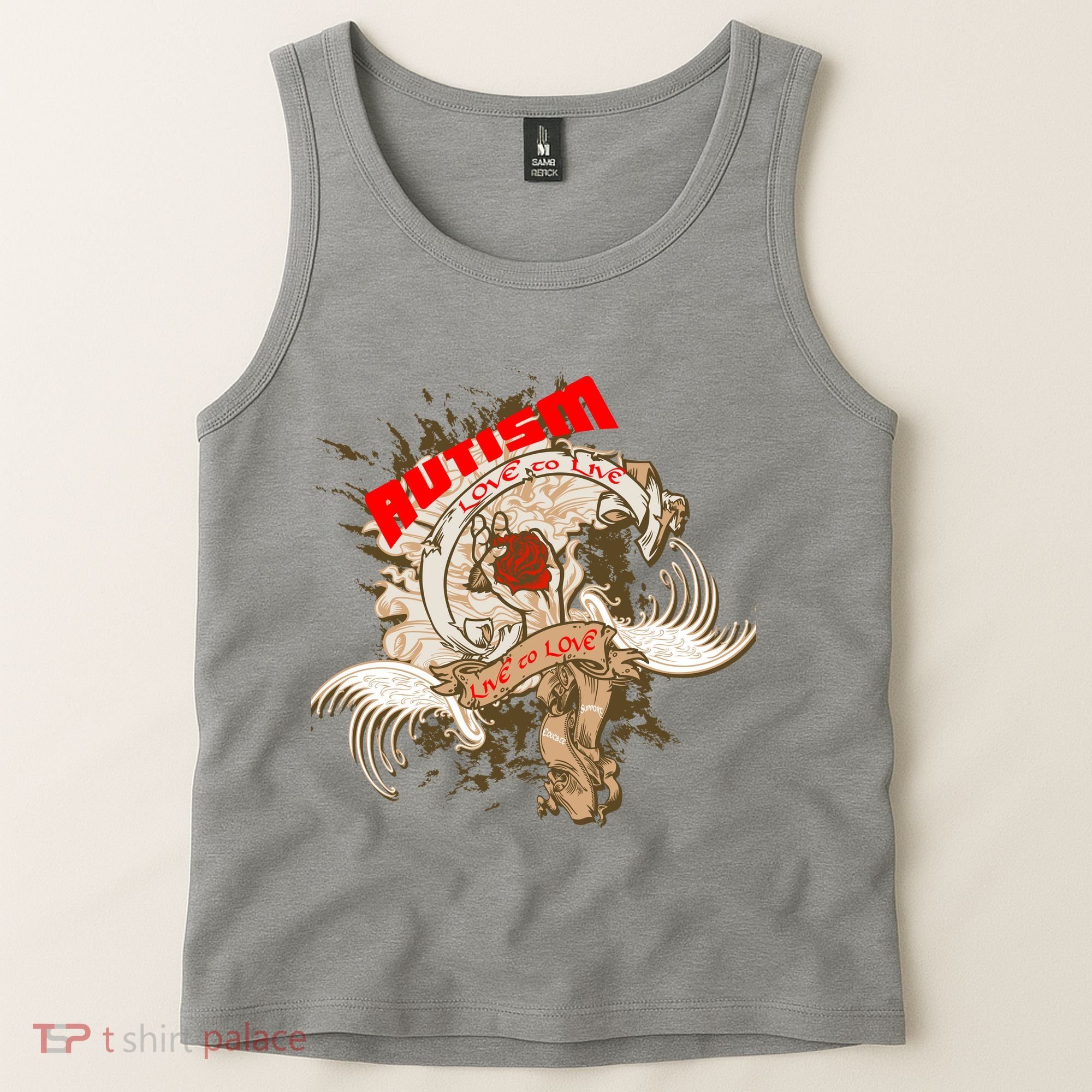 Autism Love To Live Live To Love Tank Top