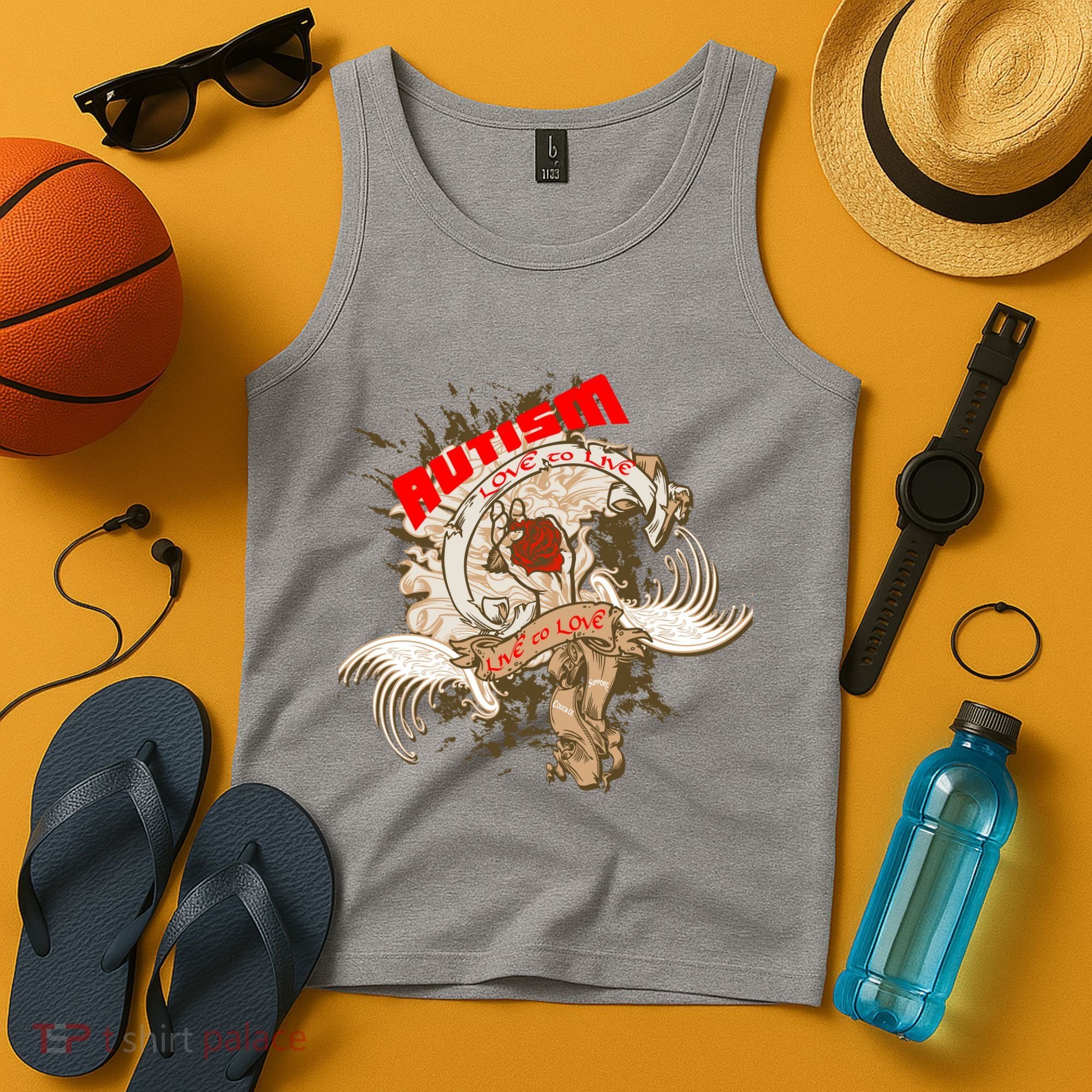 Autism Love To Live Live To Love Tank Top