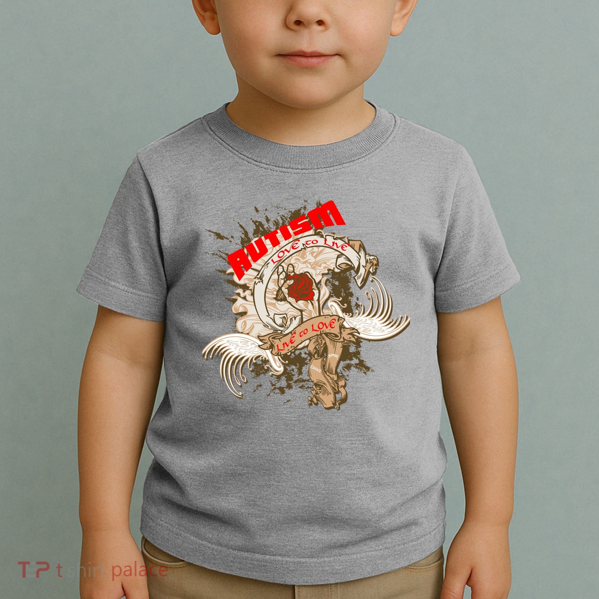 Autism Love To Live Live To Love Toddler T-Shirt