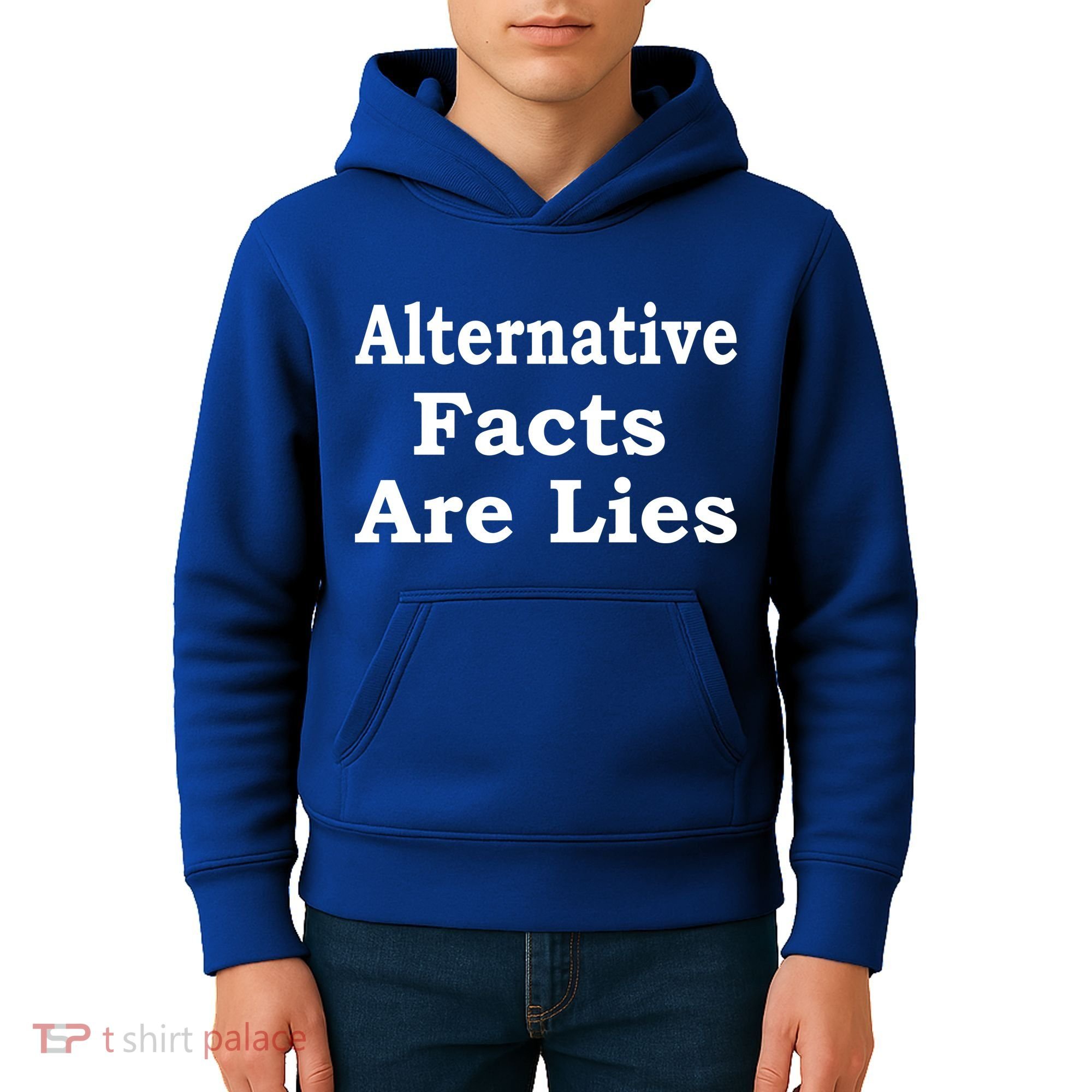 Alternative Facts Are Lies Donald Trump Kids Hoodie
