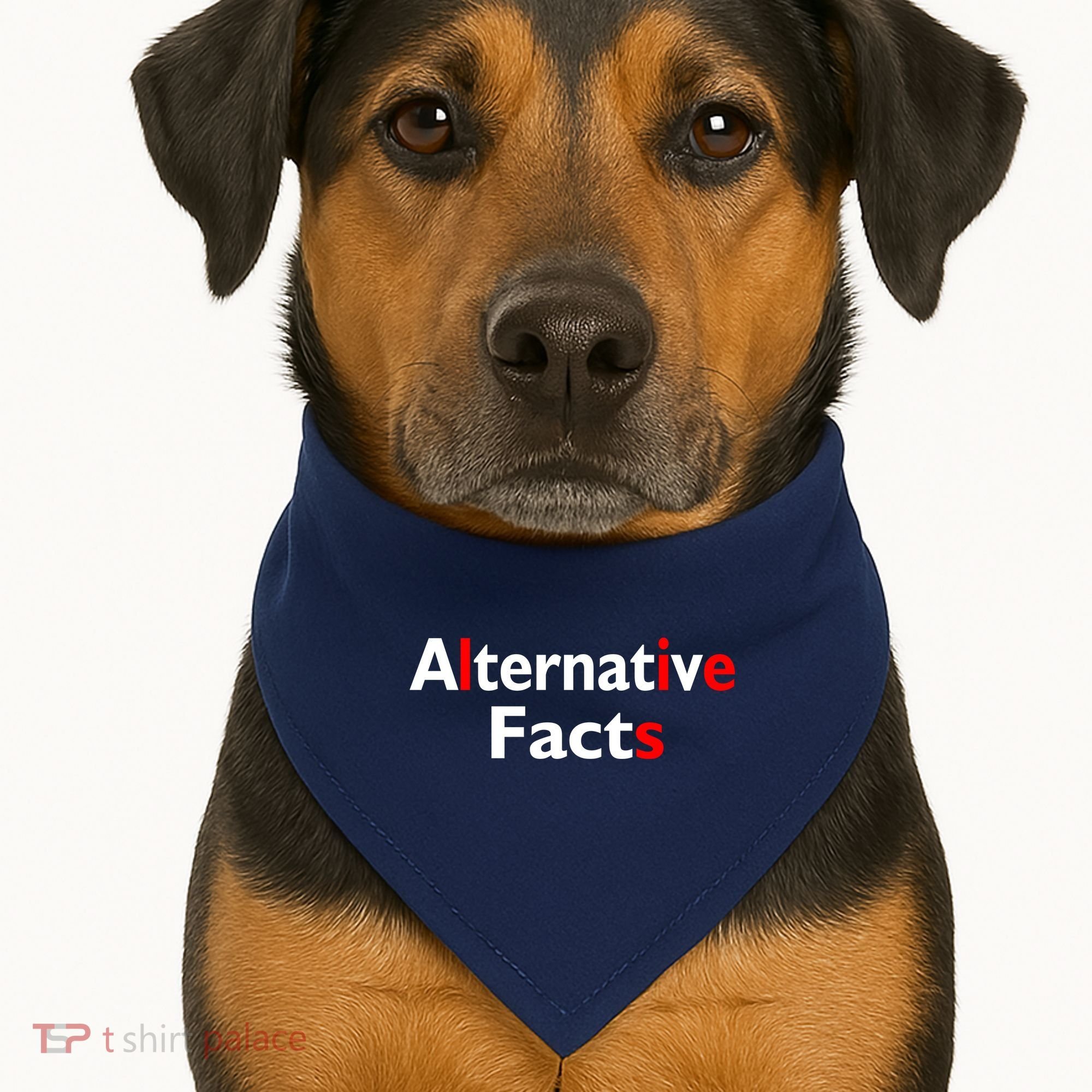Alternative Facts Lies USA-Made Doggie Bandana