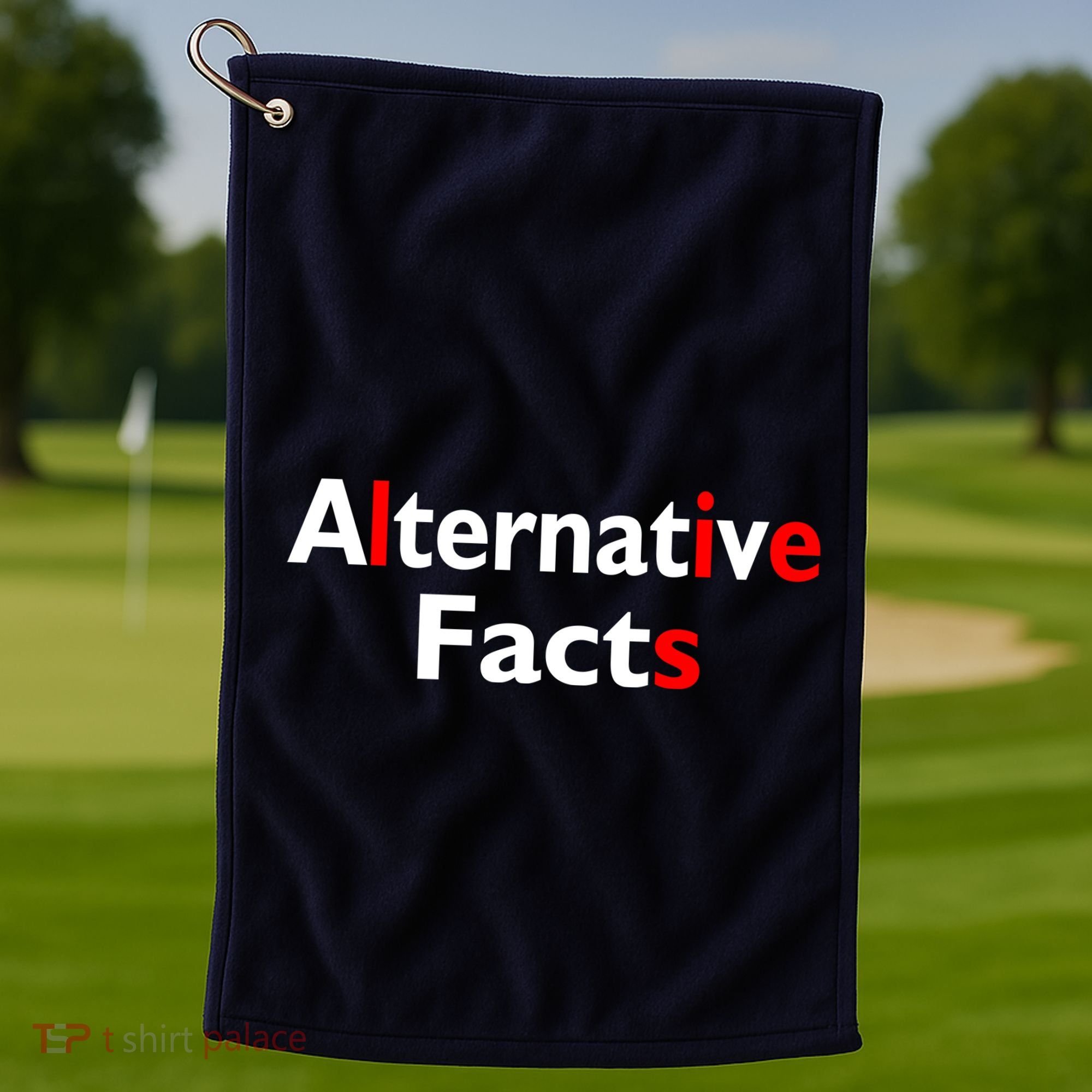 Alternative Facts Lies Golf Towel