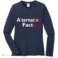 Alternative Facts Lies Women's Long Sleeve Shirt thumb 0