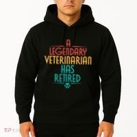 A Legendary Veterinarian Has Retired Retirement Veterinary Hoodie thumb 2