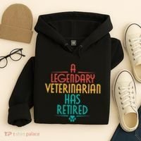 A Legendary Veterinarian Has Retired Retirement Veterinary Hoodie thumb 4