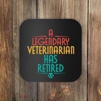 A Legendary Veterinarian Has Retired Retirement Veterinary Coaster thumb 0