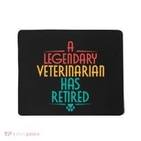 A Legendary Veterinarian Has Retired Retirement Veterinary Mousepad thumb 0