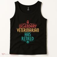 A Legendary Veterinarian Has Retired Retirement Veterinary Tank Top thumb 2