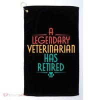 A Legendary Veterinarian Has Retired Retirement Veterinary Golf Towel thumb 0