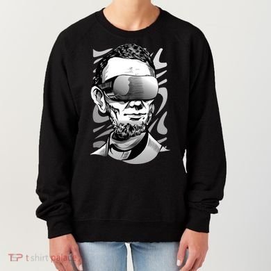 Abraham Lincoln Virtual Reality Glasses Women's Sweatshirt