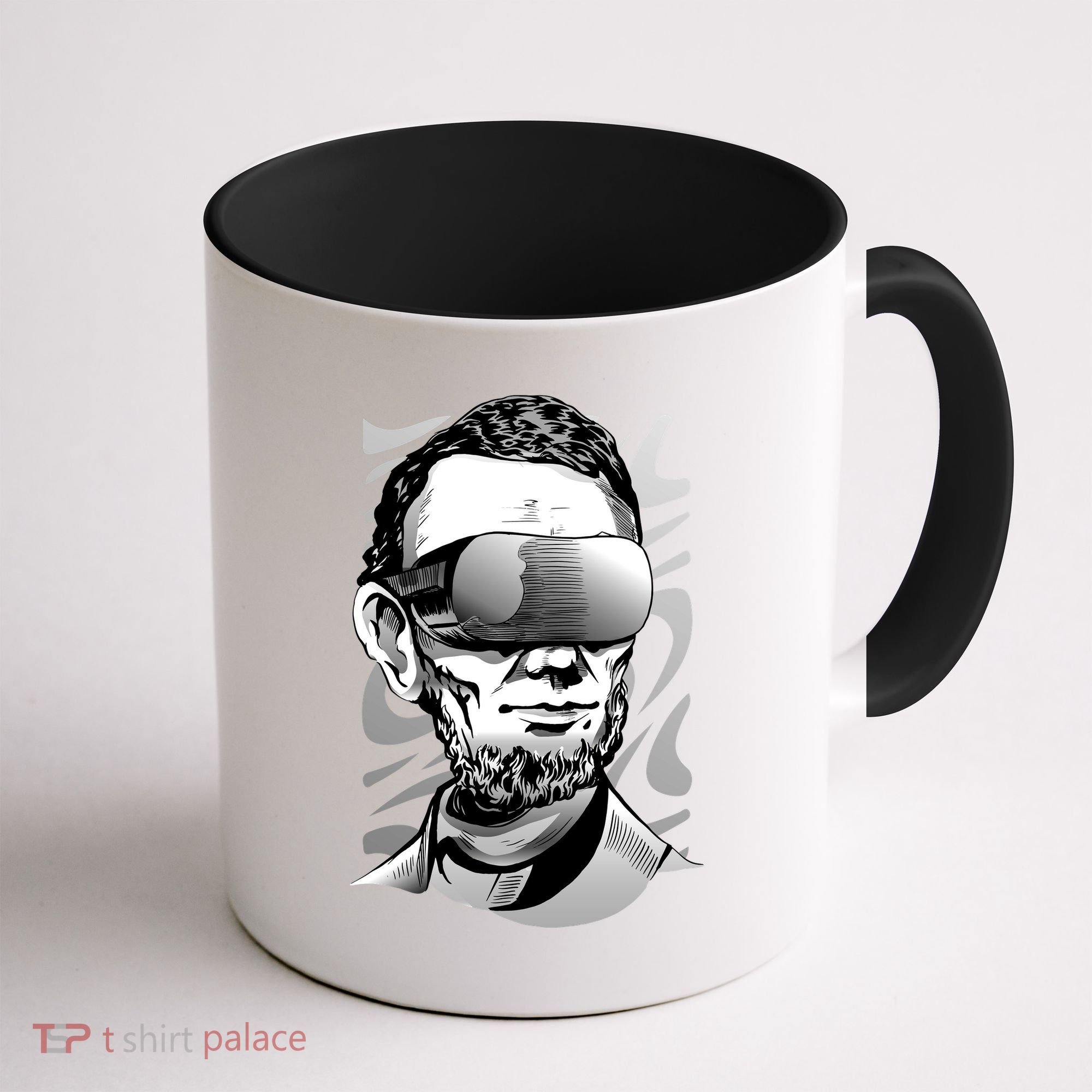 Abraham Lincoln Virtual Reality Glasses Coffee Mug