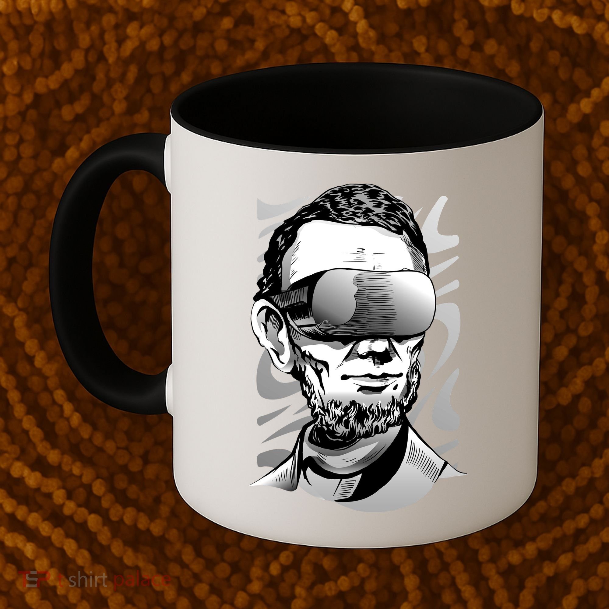 Abraham Lincoln Virtual Reality Glasses Coffee Mug