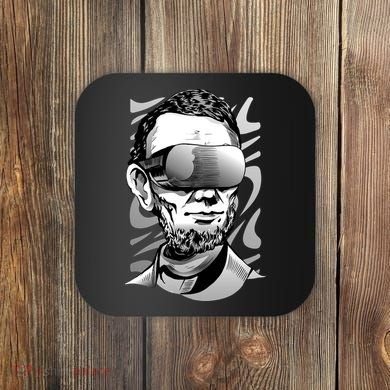 Abraham Lincoln Virtual Reality Glasses Coaster