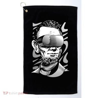 Abraham Lincoln Virtual Reality Glasses Golf Towel