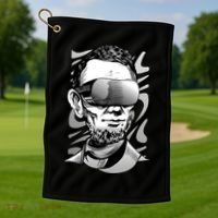 Abraham Lincoln Virtual Reality Glasses Golf Towel thumb 1