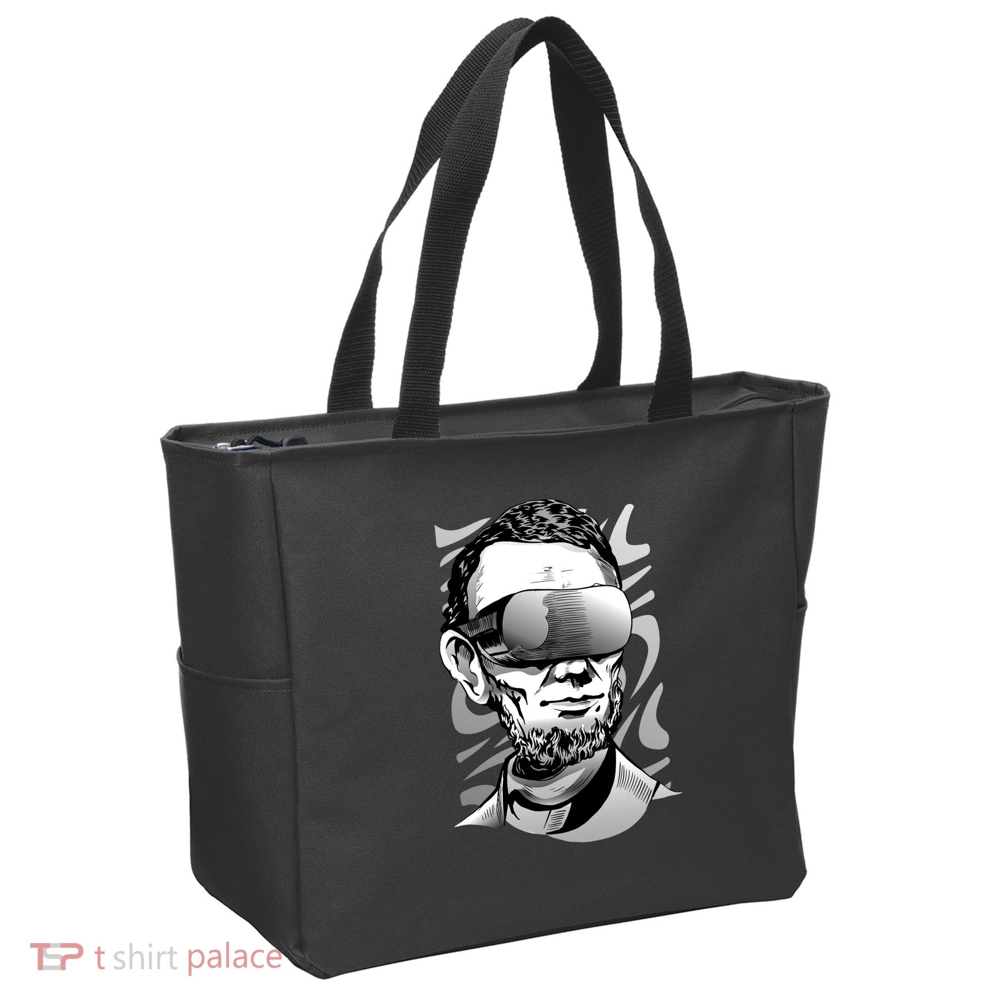 Abraham Lincoln Virtual Reality Glasses Tote Bag