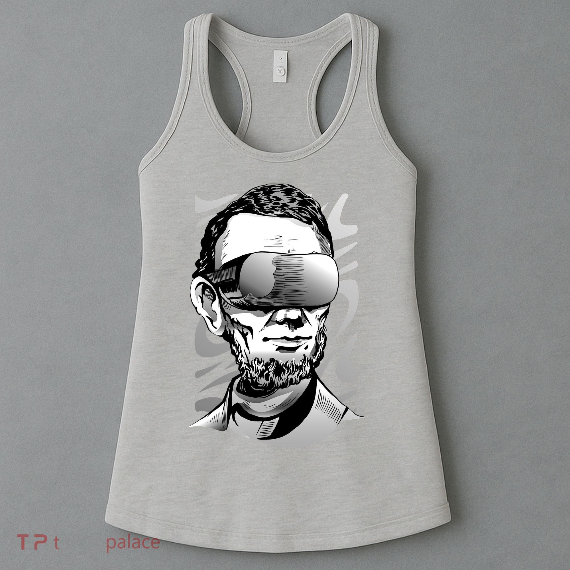 Abraham Lincoln Virtual Reality Glasses Women's Tank Top