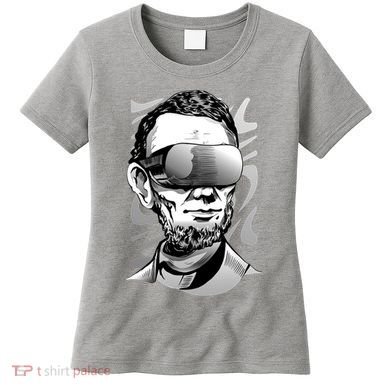Abraham Lincoln Virtual Reality Glasses Women's T-Shirt