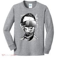 Abraham Lincoln Virtual Reality Glasses Kids Long Sleeve Shirt thumb 0