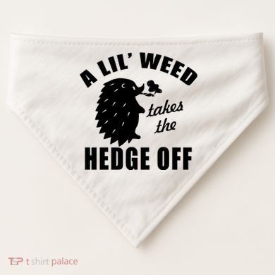 A Lil' Weed Takes The Hedge Off USA-Made Doggie Bandana