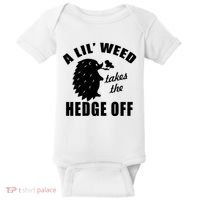 A Lil' Weed Takes The Hedge Off Baby Bodysuit thumb 0