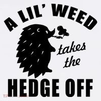 A Lil' Weed Takes The Hedge Off Baby Bodysuit thumb 2