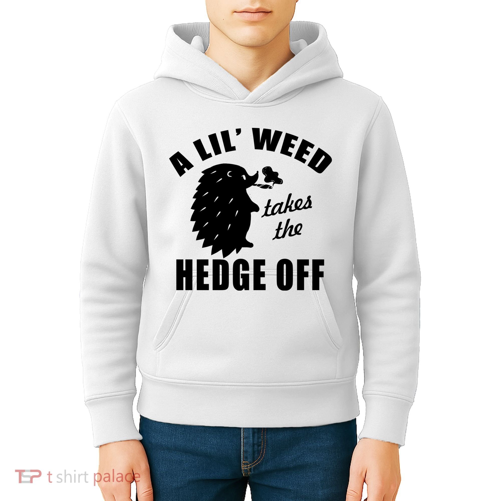 A Lil' Weed Takes The Hedge Off Kids Hoodie