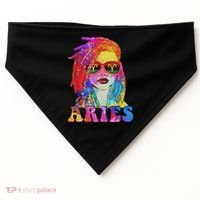 Aries Loc'd Woman Black Queen Art Zodiac Birthday USA-Made Doggie Bandana thumb 0
