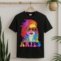 Aries Loc'd Woman Black Queen Art Zodiac Birthday T-Shirt thumb 2