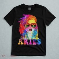 Aries Loc'd Woman Black Queen Art Zodiac Birthday T-Shirt thumb 5