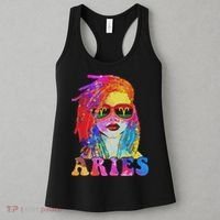 Aries Loc'd Woman Black Queen Art Zodiac Birthday Women's Tank Top thumb 3