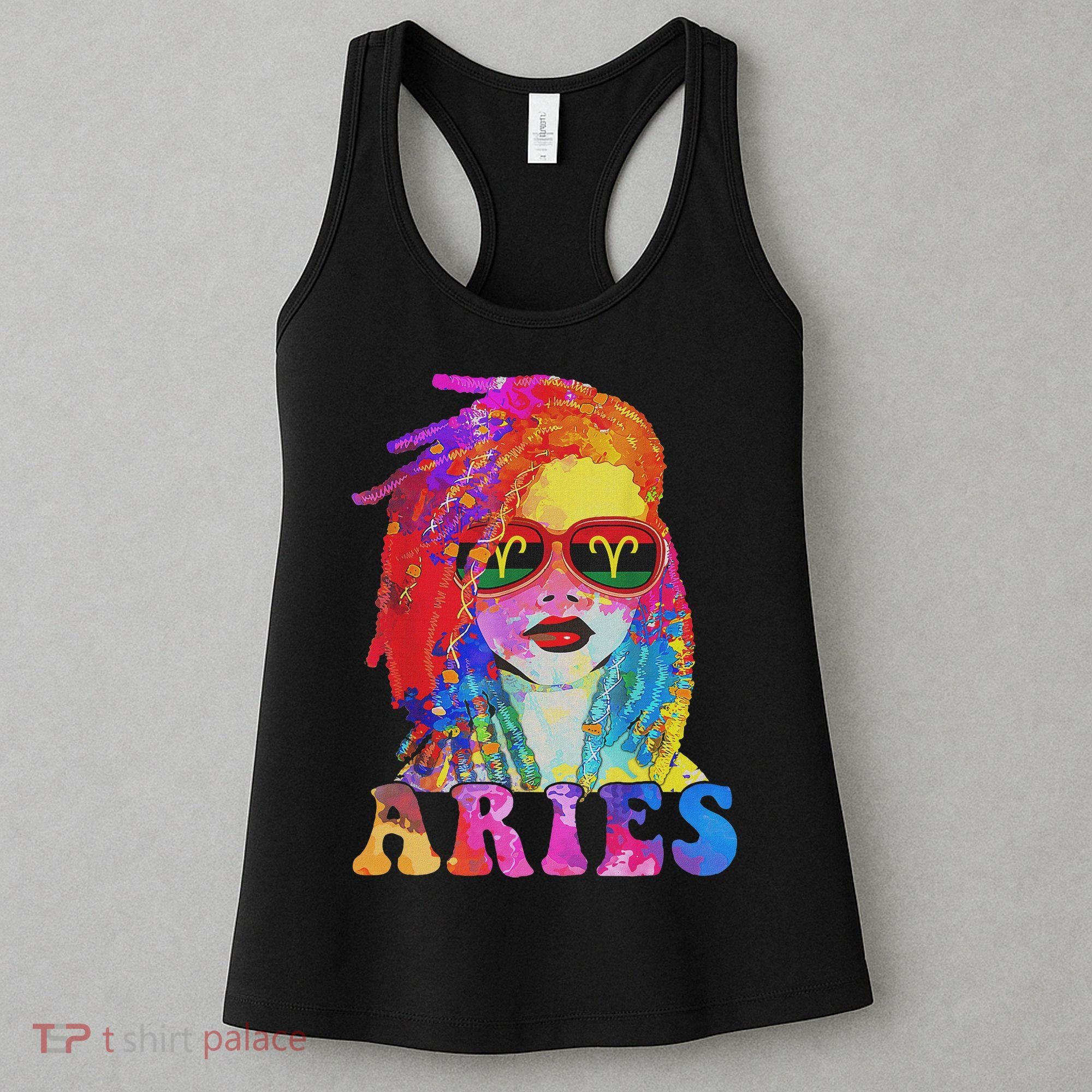 Aries Loc'd Woman Black Queen Art Zodiac Birthday Women's Tank Top