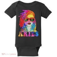 Aries Loc'd Woman Black Queen Art Zodiac Birthday Baby Bodysuit thumb 0