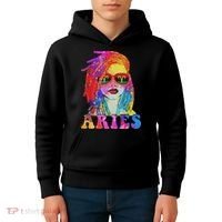 Aries Loc'd Woman Black Queen Art Zodiac Birthday Kids Hoodie thumb 4