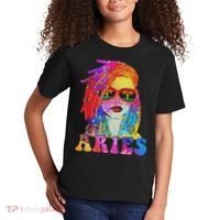 Aries Loc'd Woman Black Queen Art Zodiac Birthday Kids T-Shirt thumb 2