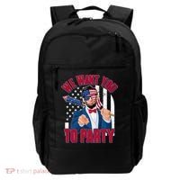 Abraham Lincoln We Want You To Party Backpack thumb 0