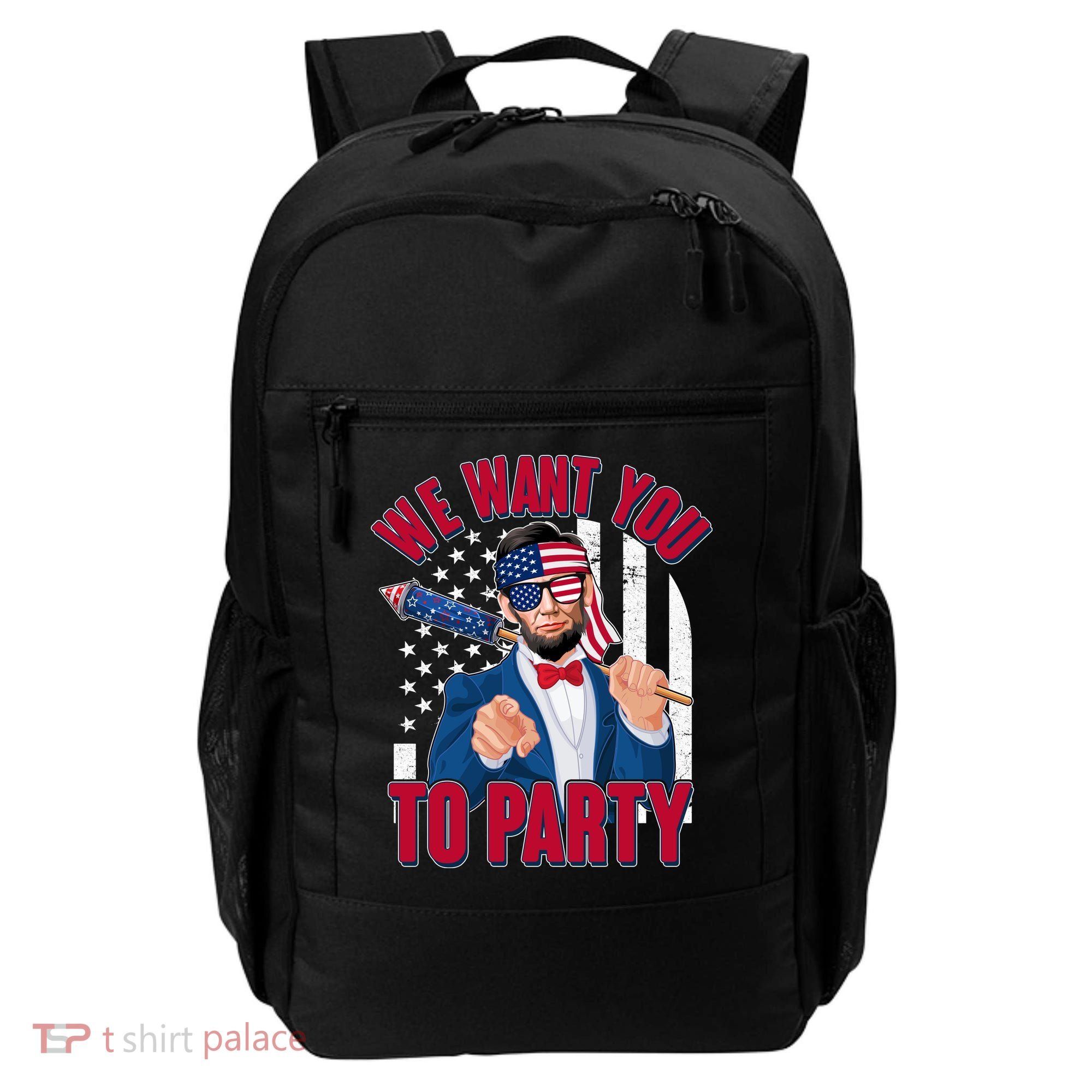 Abraham Lincoln We Want You To Party Backpack