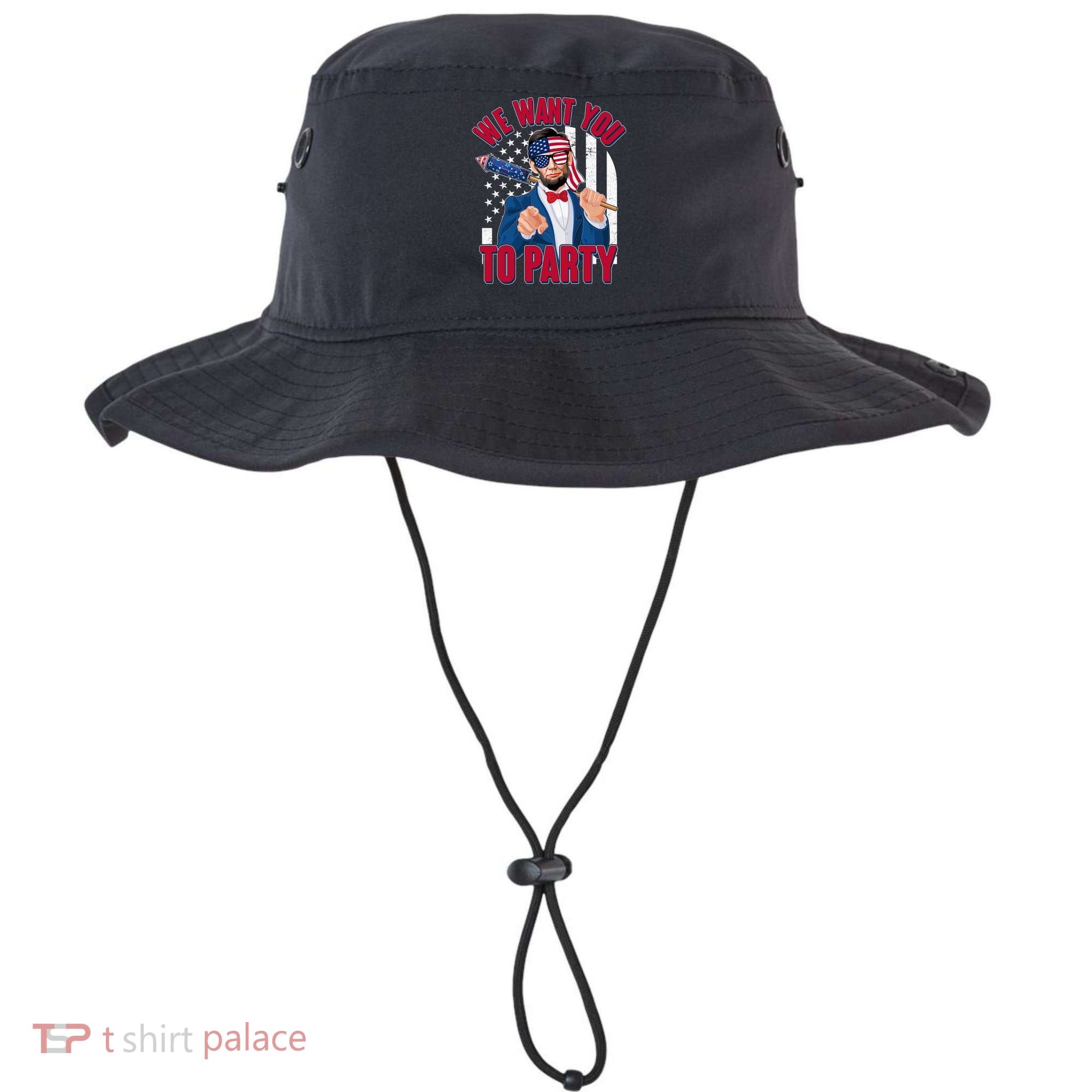 Abraham Lincoln We Want You To Party Bucket Hat