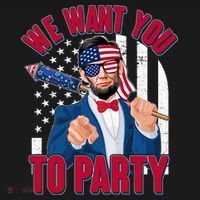 Abraham Lincoln We Want You To Party Women's Hoodie thumb 2