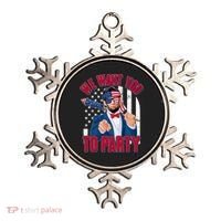Abraham Lincoln We Want You To Party Ornament thumb 0