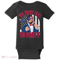 Abraham Lincoln We Want You To Party Baby Bodysuit thumb 0