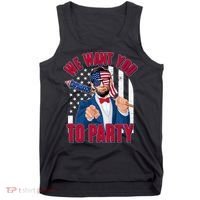 Abraham Lincoln We Want You To Party Tank Top thumb 0