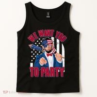Abraham Lincoln We Want You To Party Tank Top thumb 2