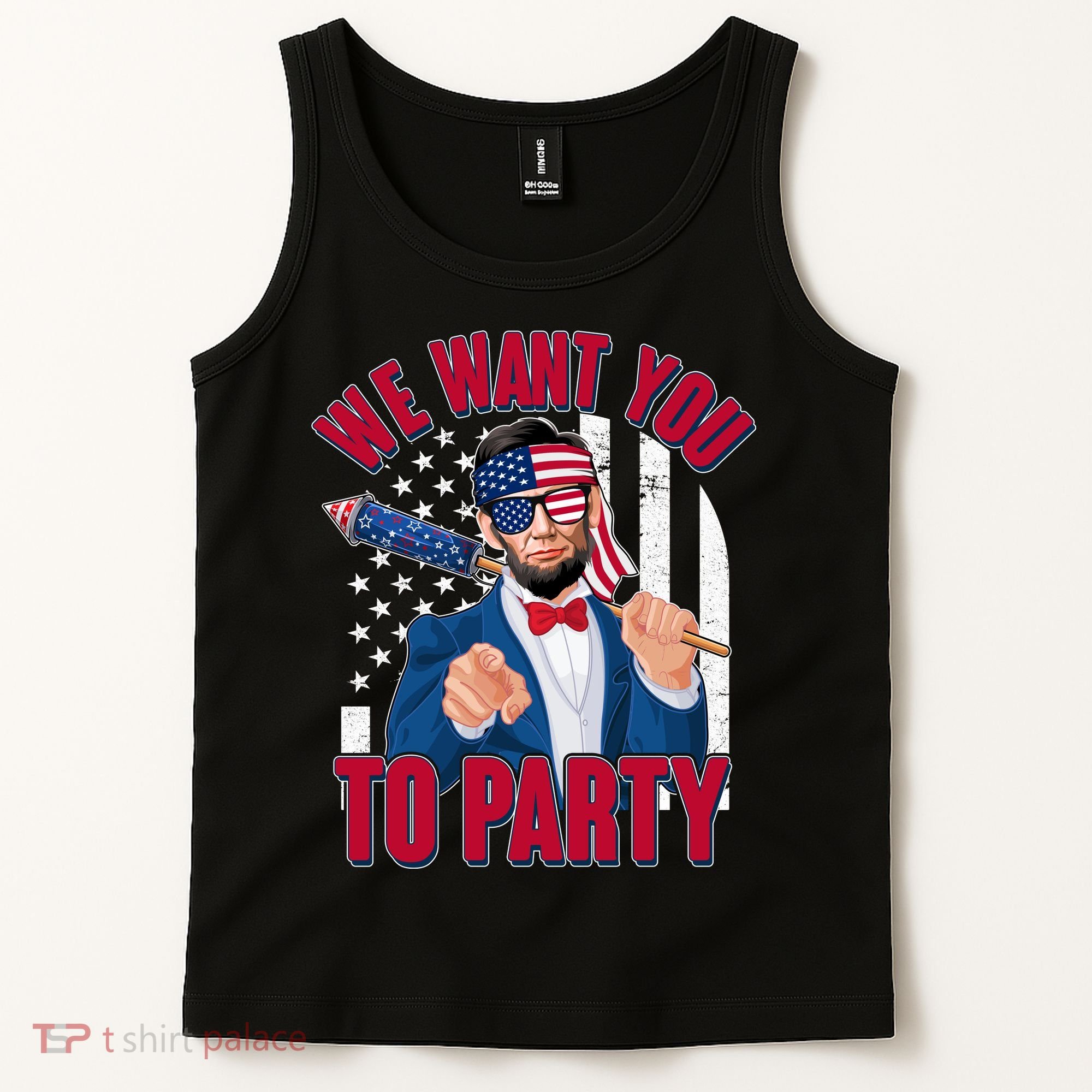Abraham Lincoln We Want You To Party Tank Top